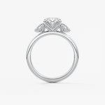 Oval Three Stone Lab Grown Diamond Engagement Ring