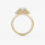 Oval Three Stone Lab Grown Diamond Engagement Ring