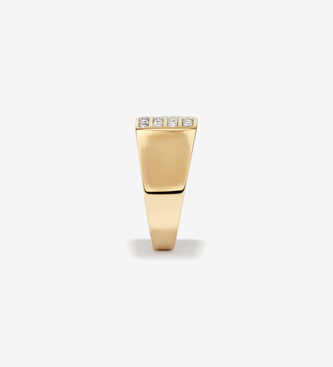 1.03 CT Round Moissanite Channel Set Men's Wedding Band in Solid Gold 2