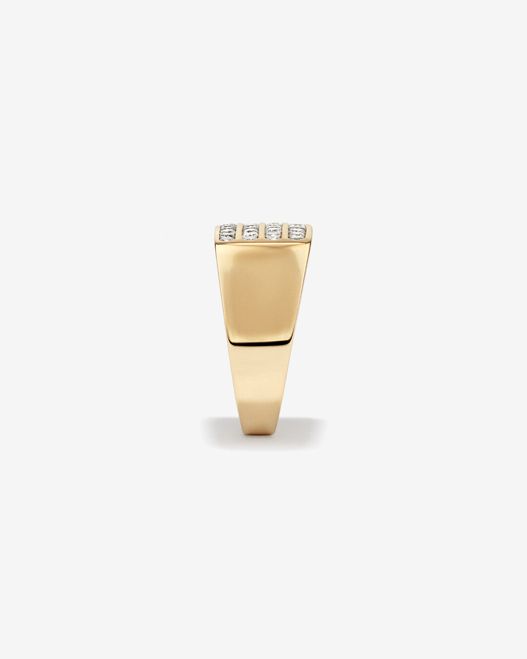 1.03 CT Round Moissanite Channel Set Men's Wedding Band in Solid Gold 2