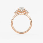 Pear Three Stone Lab Grown Diamond Engagement Ring