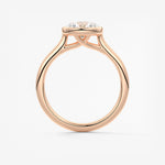 Round Milgrain Bezel Lab Grown Diamond Engagement Ring