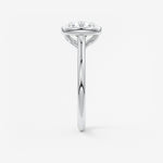 Round Milgrain Bezel Lab Grown Diamond Engagement Ring