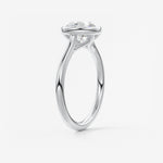 Round Milgrain Bezel Lab Grown Diamond Engagement Ring