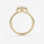 Round Milgrain Bezel Lab Grown Diamond Engagement Ring