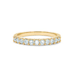 1.32 TCW Round Aquamarine Lab Made Diamond- March Birthstone Wedding Band 5