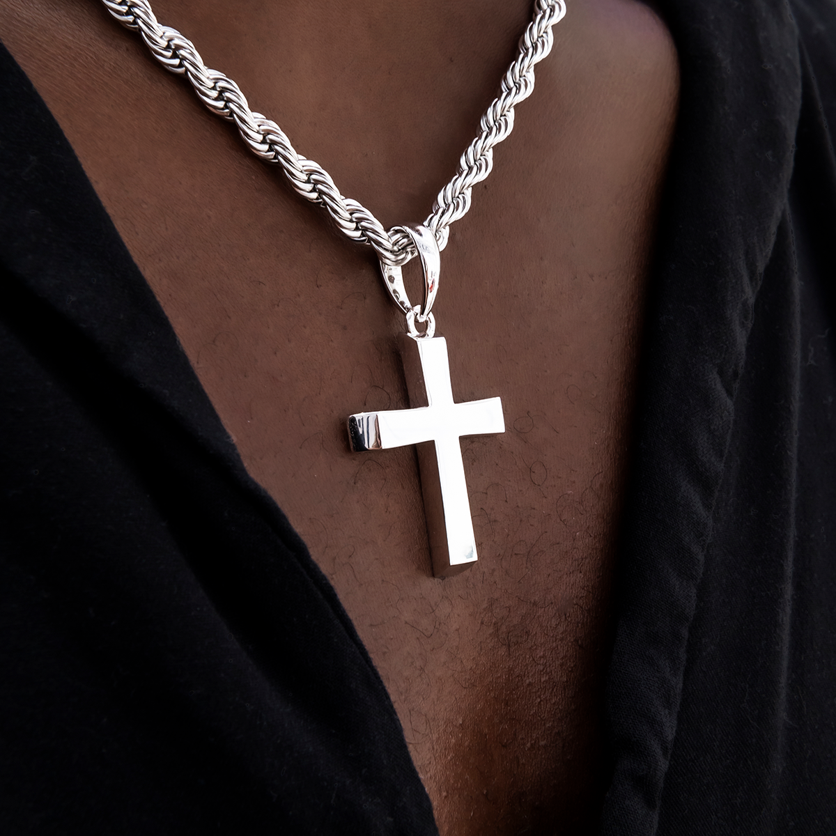 Cross Pendant Style Silver Pendant for Him 3