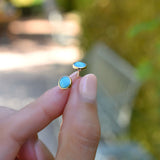 0.90 TCW Round Topaz Lab Made Diamond- December Birthstone Studs 6