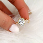 Stunning 2 CT Oval Moissanite Engagement Ring with Pave Design 4