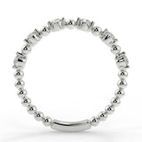 Stunning 0.15 TCW Round Moissanite Stones Beaded Wedding Bands 6