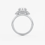 Round Three Stone Lab Grown Diamond Engagement Ring