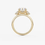 Round Three Stone Lab Grown Diamond Engagement Ring