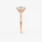 Elongated Cushion Split Shank Lab Grown Diamond Engagement Ring