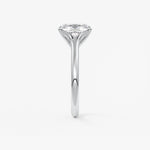 Elongated Cushion Split Shank Lab Grown Diamond Engagement Ring
