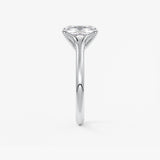 Elongated Cushion Split Shank Lab Grown Diamond Engagement Ring