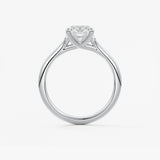 Elongated Cushion Split Shank Lab Grown Diamond Engagement Ring