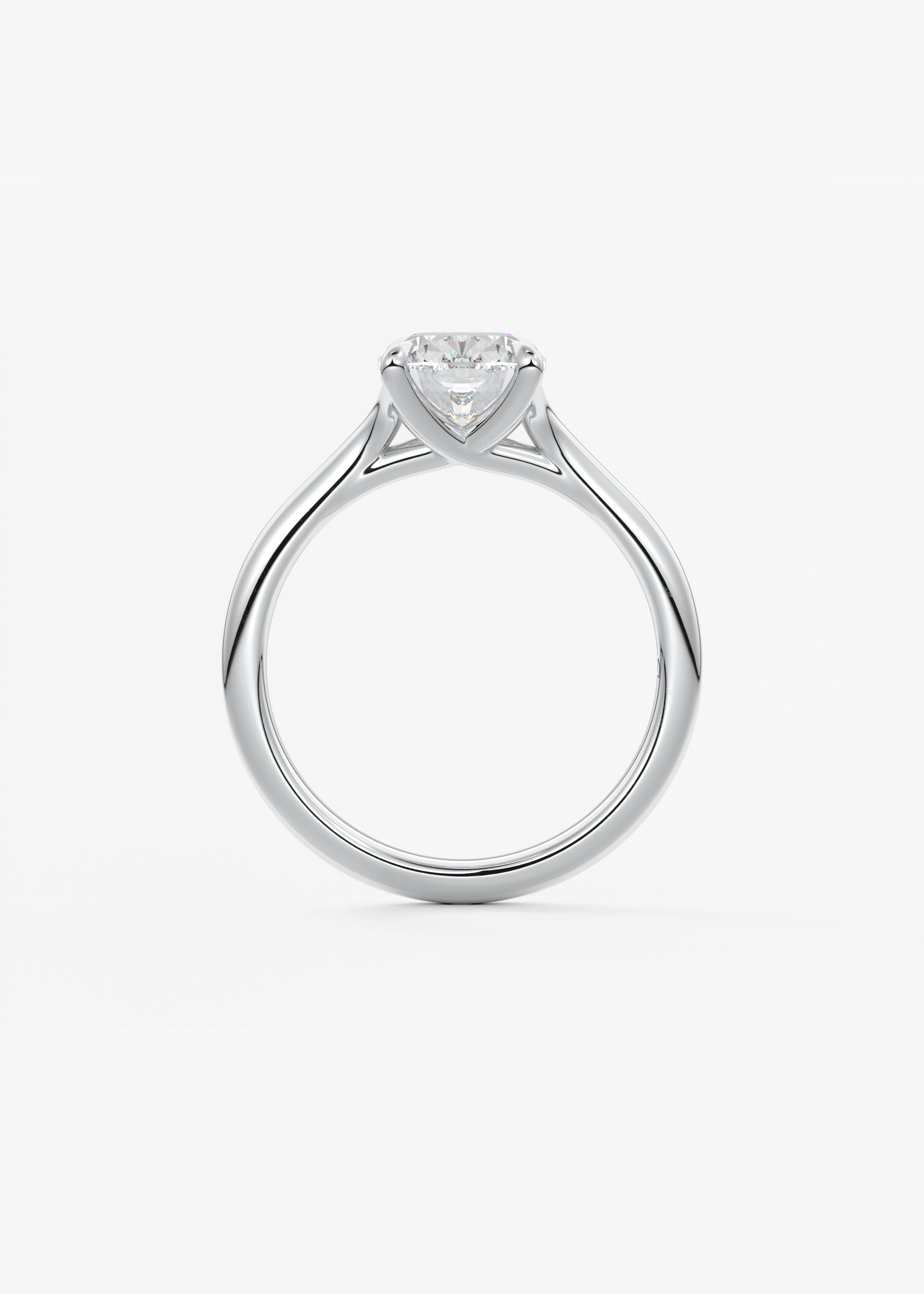 Elongated Cushion Split Shank Lab Grown Diamond Engagement Ring