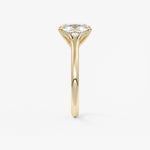Elongated Cushion Split Shank Lab Grown Diamond Engagement Ring