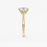 Elongated Cushion Split Shank Lab Grown Diamond Engagement Ring