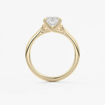 Elongated Cushion Split Shank Lab Grown Diamond Engagement Ring