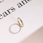 Stunning 0.1 TCW Round Moissanite Stones Dainty Wedding Bands 3
