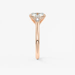 Elongated Cushion Three Stone Lab Grown Diamond Engagement Ring