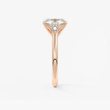 Elongated Cushion Three Stone Lab Grown Diamond Engagement Ring