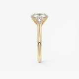 Elongated Cushion Three Stone Lab Grown Diamond Engagement Ring