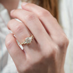 Stunning 0.50-1.50 CT Round Moissanite Engagement Ring With Three Stone & Pave Design 4