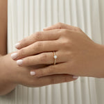 Stunning 0.48 CT Round Moissanite Engagement Ring in Pave Design 4