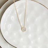 0.30 CT Round Moissanite Diamond Pendant Necklace in Solid Gold 1
