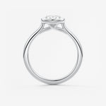 Oval Milgrain Bezel Lab Grown Diamond Engagement Ring