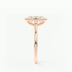 Oval Milgrain Bezel Lab Grown Diamond Engagement Ring
