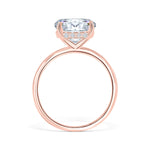 Stunning 3.0 CT Round Moissanite Engagement Ring with Hidden Halo Design 2
