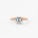 Round Twisted Multi Stones Lab Grown Diamond Engagement Ring