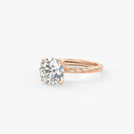 Round Twisted Multi Stones Lab Grown Diamond Engagement Ring