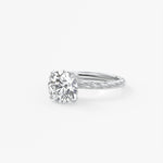 Round Twisted Multi Stones Lab Grown Diamond Engagement Ring
