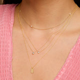0.30 CT Round Moissanite Diamond Bezel Solitaire Pendant Necklace in Solid Gold 7