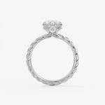 Marquise Twisted Multi Stones Lab Grown Diamond Engagement Ring