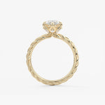 Marquise Twisted Multi Stones Lab Grown Diamond Engagement Ring