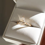 Stunning 1 CT Pear Moissanite Engagement Ring with Solitaire Design 6