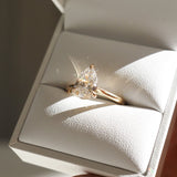 Stunning 1 CT Pear Moissanite Engagement Ring with Solitaire Design 6