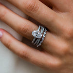 Round Cut Cubic Zirconia in 925 Sterling Silver Ring 1