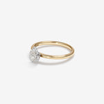 Stunning 0.3 CT Pear Moissanite Engagement Ring In Halo Design 4