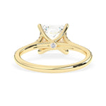 Stunning 2.0 CT Princess Moissanite Engagement Ring with Split Shank Design 2