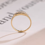 Stunning 0.2 TCW Round & Baguette Moissanite Stones Half Eternity Wedding Bands 10