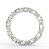 Stunning 2.50 TCW Pear Moissanite Stones Full Eternity Wedding Bands 5