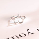 Stunning 0.2 TCW Round Moissanite Stones Heart Shaped Wedding Bands 1