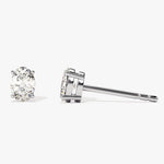 2.0 TCW Oval Cut Moissanite Stud Earrings in Gold 4
