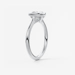 Cushion Milgrain Bezel Lab Grown Diamond Engagement Ring